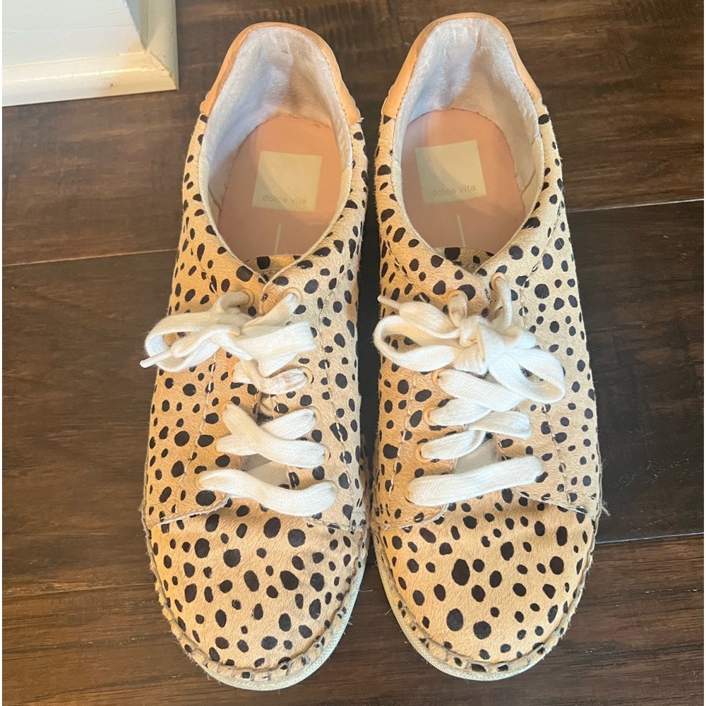 Dolce vita animal print sneakers